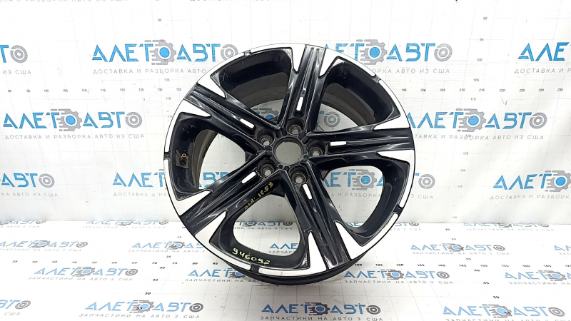 Диск колесный R18 x 7.5J ET50.5 Kia K5 21-24 черный, легкая бордюрка, полез лак