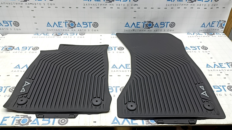 Комплект ковриков салона резина 2шт передние Audi A4 B9 17-19 черный