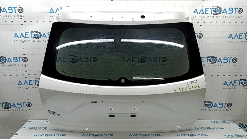 Дверь багажника голая со стеклом Kia Niro 23-26 тонировка, белый SWP