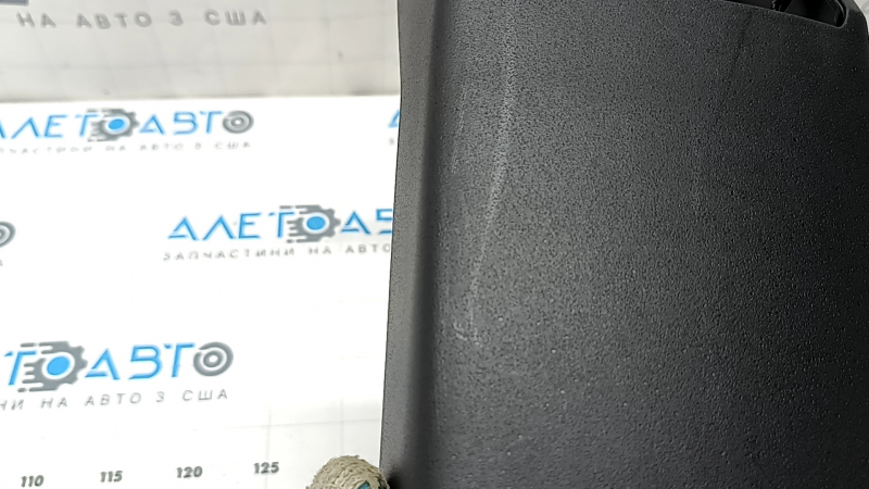 Накладка центральной консоли задняя Kia Niro 23-26 черная, под дефлектор воздуховода, потерта