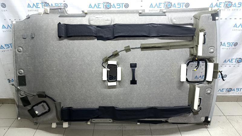 Обшивка потолка Hyundai Tucson 16-21 без панорамы, серая, заломы, под химчистку