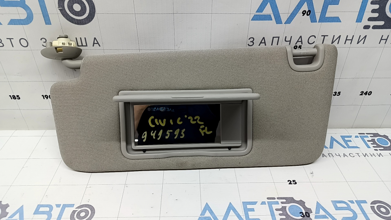 Козырек левый Honda Civic XI FE/FL 22-26 серый, без люка, без крючка, под химчистку