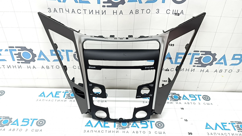 Накладка панели управления Hyundai Sonata 11-15 серая, тип 2, царапины