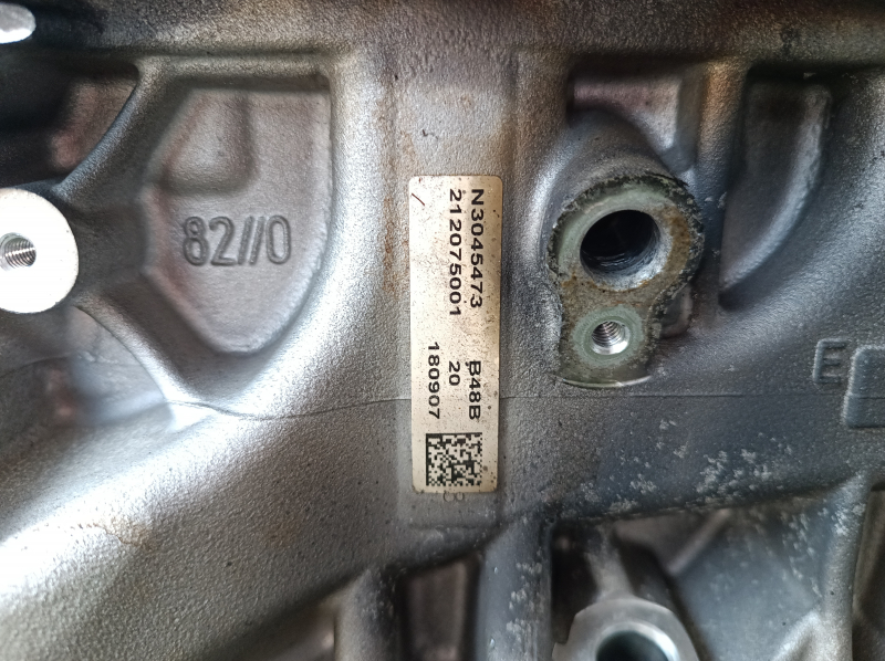 Двигатель BMW X3 G01 18-20 2.0T B46B20B AWD 119к, в клине, поплавлен, на з/ч