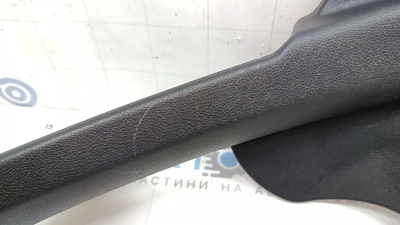 Накладка порога задняя левая Hyundai Sonata 11-15 черная, тип 2, царапины