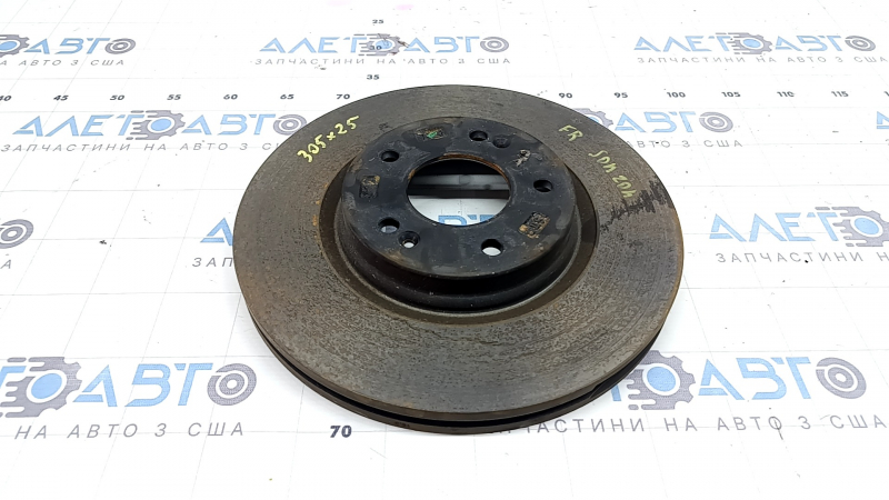 Диск тормозной передний правый Hyundai Sonata 20-26 305/25мм, HEV