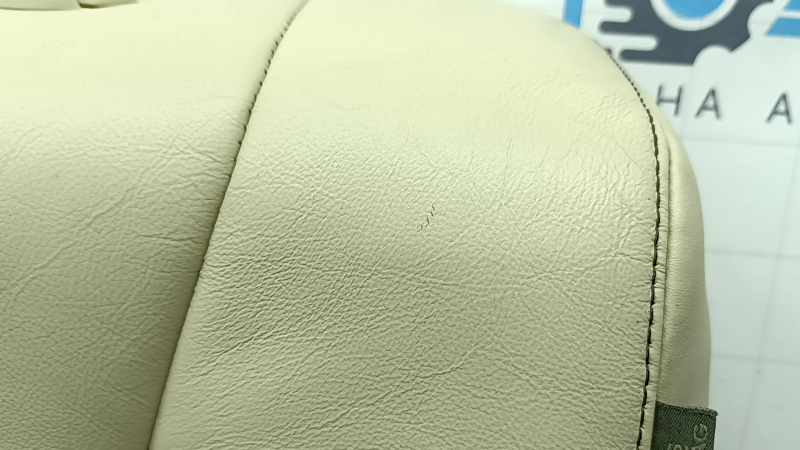 Спинка заднего ряда сидений левая 2 ряд Lexus RX350 RX450h 13-15 без airbag, кожа бежевая, перфорация, царапины, под чистку, примята