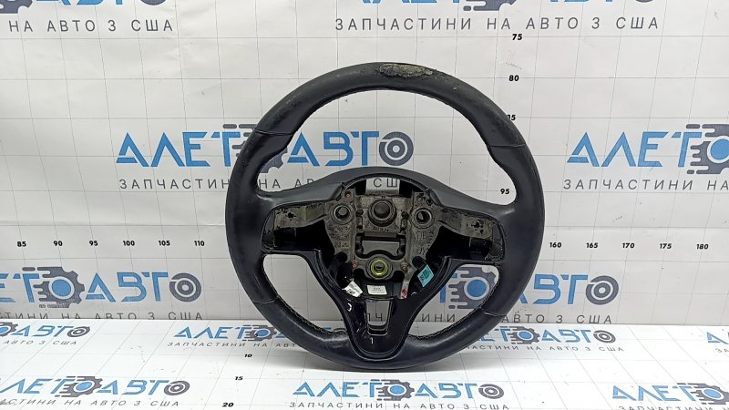 Руль голый Kia Niro 17-19 HEV, PHEV кожа черная с подогревом, без кнопок, под перешив