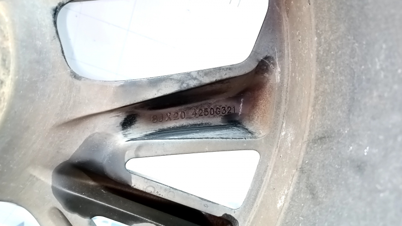 Диск колесный R20х8J ET35 Mitsubishi Outlander 22-26 черный с хромом, легкая бордюрка