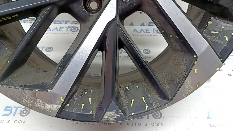 Диск колесный R20х8J ET35 Mitsubishi Outlander 22-26 черный с хромом, бордюрка