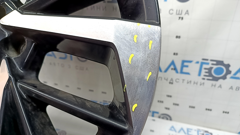 Диск колесный R20х8J ET35 Mitsubishi Outlander 22-26 черный с хромом, бордюрка