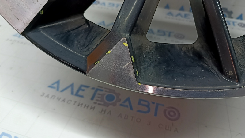 Диск колесный R20х8J ET35 Mitsubishi Outlander 22-26 черный с хромом, легкая бордюрка