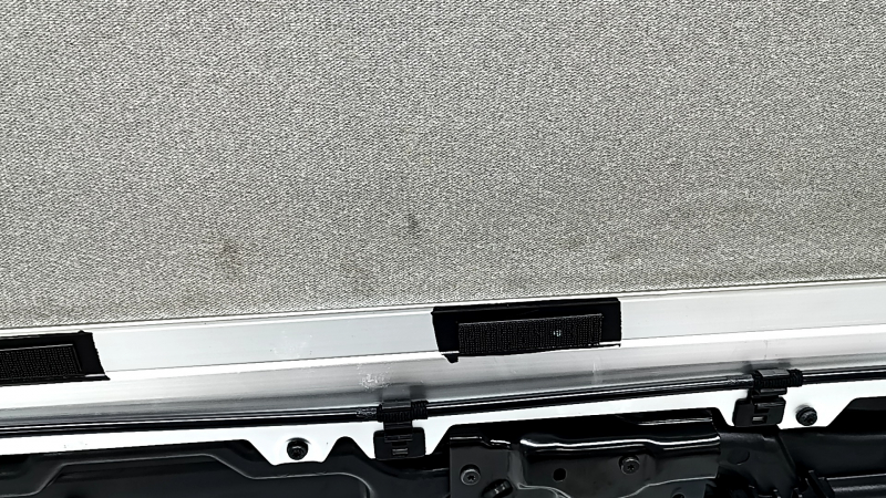 Панорама в сборе Hyundai Santa FE 21-23 серая шторка, под химчистку, песок, надломаны крепления накладок