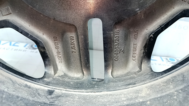 Диск колесный R19 x 7.5J ET 49,5 Hyundai Santa FE 21-23 легкая бордюрка