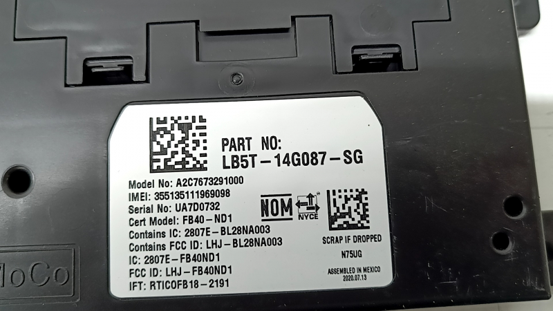 Telematics Control Module Ford Edge 19-24