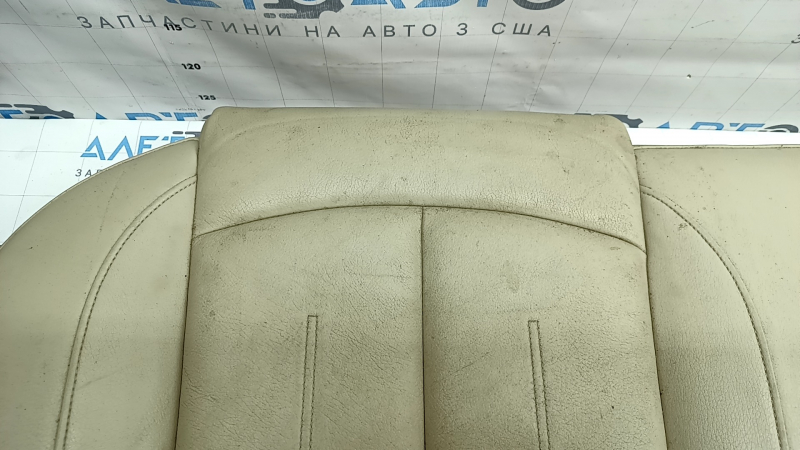 Подушка заднего ряда сидений Audi A6 C7 12-18 кожа бежевая, подогрев, под химчистку, отсутствует фрагмент поролона