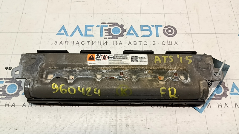 Подушка безопасности airbag коленная пассажирская правая Cadillac ATS 13-19 ржавый пиропатрон