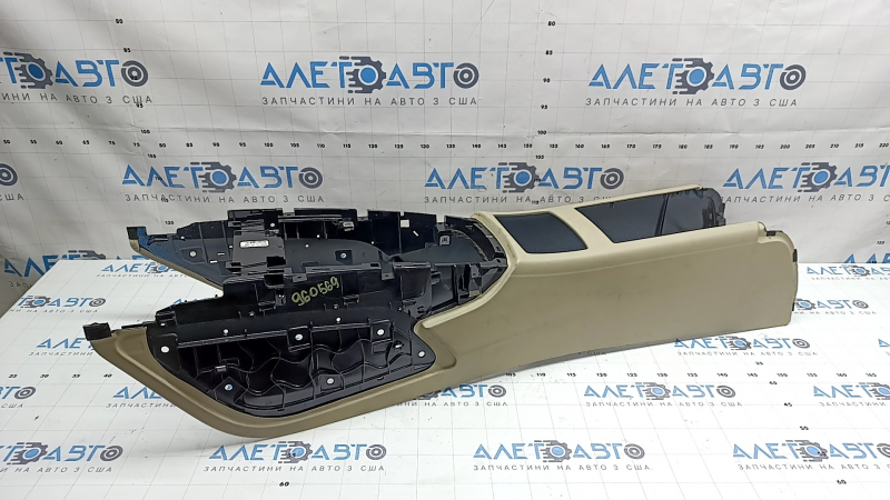 Консоль центральная Audi A6 C7 12-18 бежевая, под химчистку