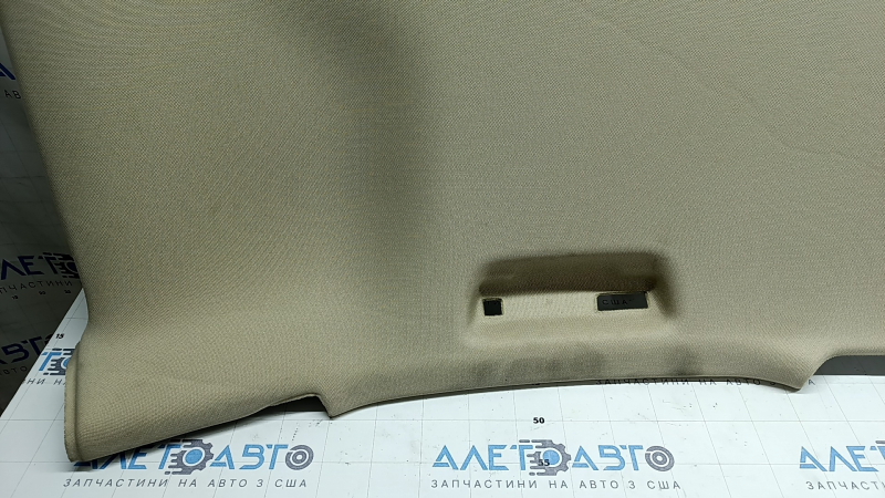 Обшивка потолка Audi A6 C7 12-18 под люк, бежевая, под химчистку, заломы, надрывы, царапина