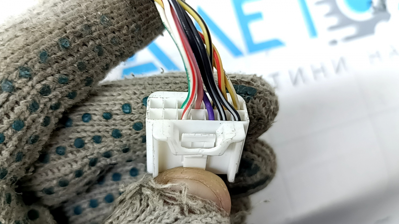 Зеркало боковое левое в сборе Honda CRV 17-22 9 пинов, поворотник, BSM, подогрев, графит, царапины