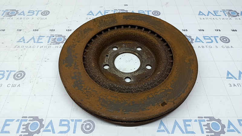 Диск тормозной задний левый Audi A6 C7 12-18 330/22mm, ржавый