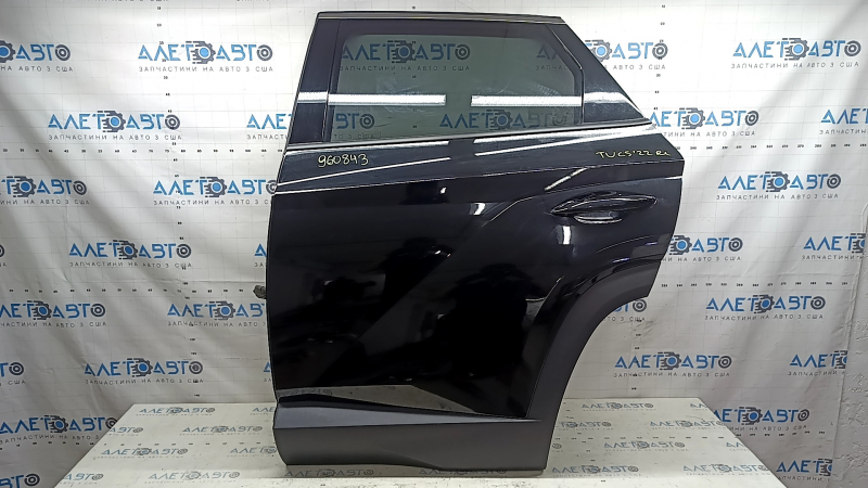 Дверь в сборе задняя левая Hyundai Tucson 22-26 USA, тонировка, черный S3B