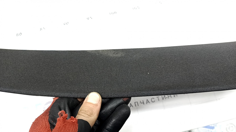 Накладка передней панели правая верхняя Hyundai Tucson 22-24 ткань черная, под химчистку