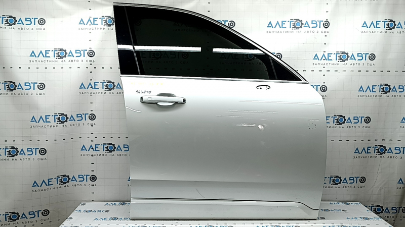 Дверь в сборе передняя правая Volvo XC90 16-26 keyless, белый 707, под камеру, тычка, маркировка на стекле
