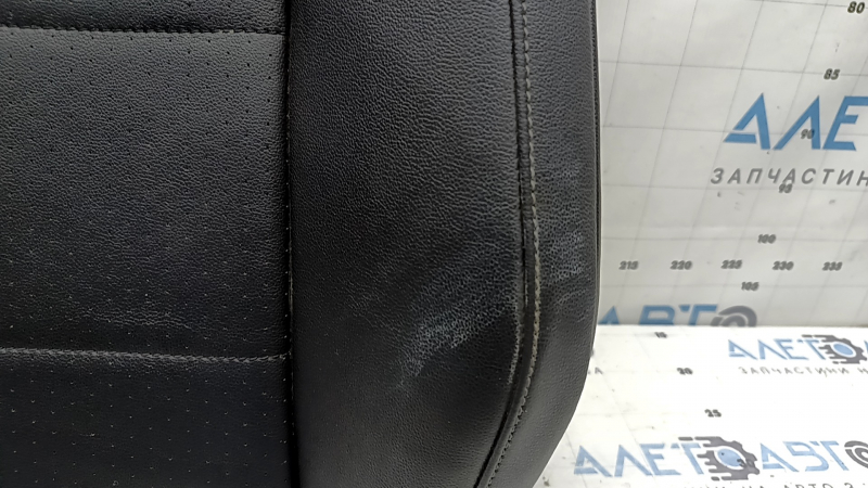 Обшивка спинки водительского сиденья VW Tiguan 18-21 кожа черная, с подогревом, под химчистку