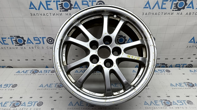 Диск колесный R15x6.5J ET40 Toyota Prius 50 16-22 легкая бордюрка