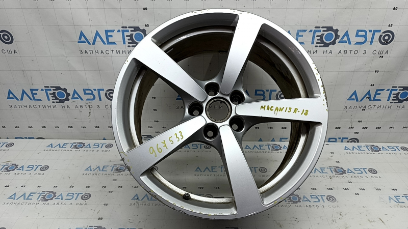 Диск колесный R18 x 8J ET21 Porsche Macan 15-21 серебро, легкая бордюрка