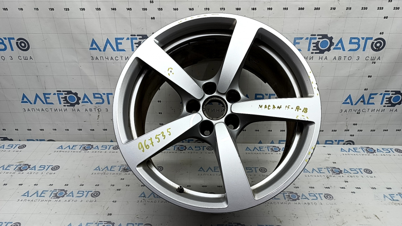 Диск колесный R18 x 9J ET21 Porsche Macan 15-21 серебро, легкая бордюрка