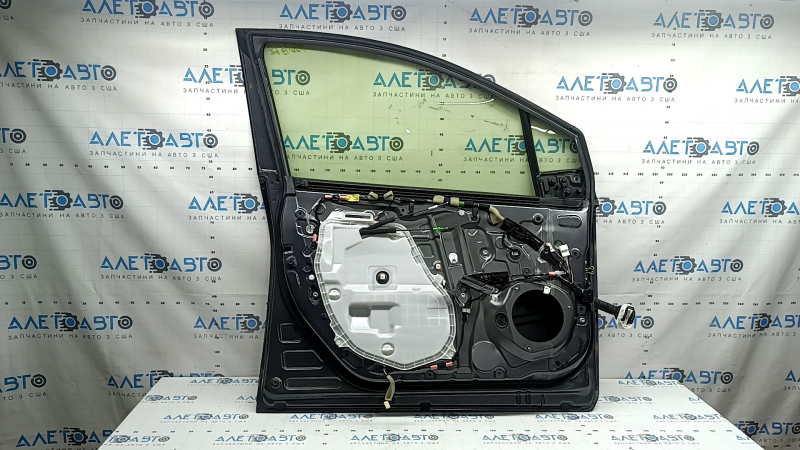 Дверь в сборе передняя левая Toyota Prius 50 16-22 keyless, графит 1G3, затерта, вмятина