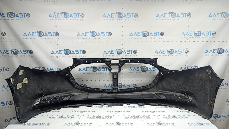 Бампер передний голый Mazda 3 19-26 4d, синий, царапины, прижат