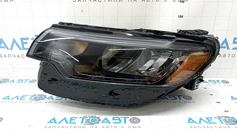Фара передняя левая в сборе Jeep Compass 22-26 LED без крепления, грязная изнутри