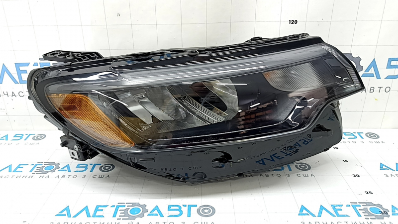 Фара передняя правая в сборе Jeep Compass 22-26 LED без крепления, грязная изнутри, потерта