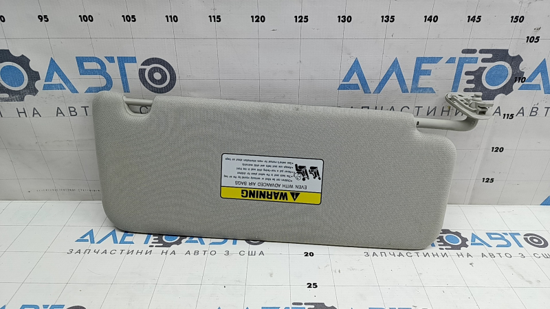 Козирок лівий Hyundai Santa Fe 24-26 без панорами, сірий, без гачка, під хімчистку