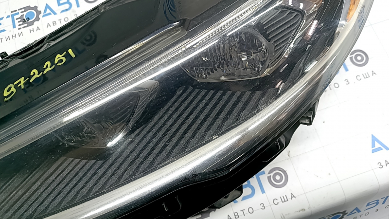 Фара передняя левая в сборе Ford Fusion mk5 17-20 LED, с DRL, под полировку