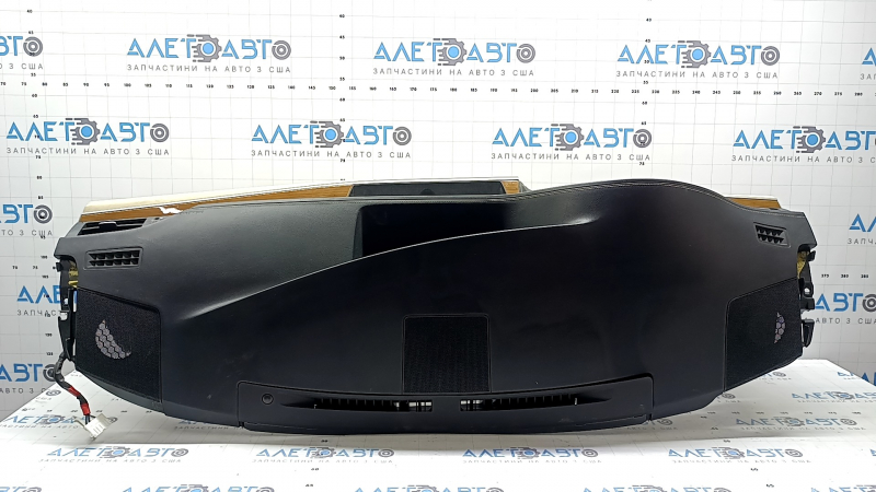 Торпедо передняя панель с AIRBAG Lexus ES300h ES350 13-18 черная с бежевыми накладками, с часами , с управлением зеркалами, под химчистку