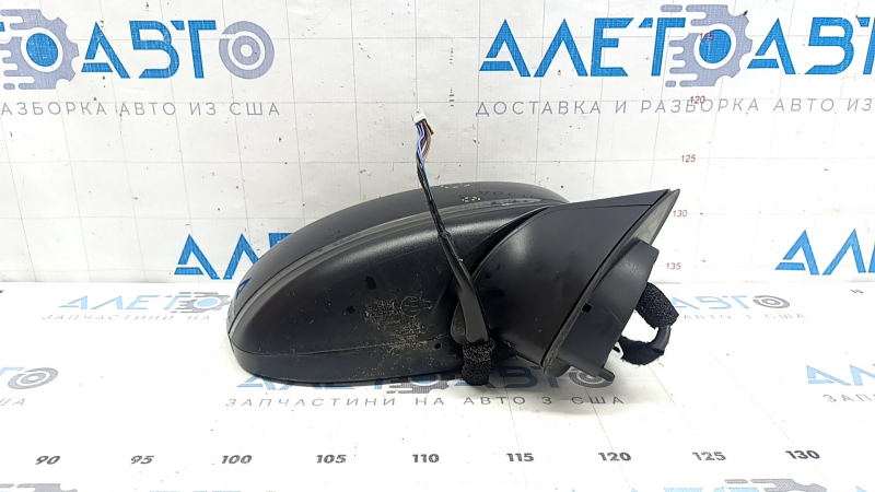 Зеркало боковое правое в сборе Mazda CX-5 17-25 6 пинов, BSM, подогрев, поворотник, синее, тычки