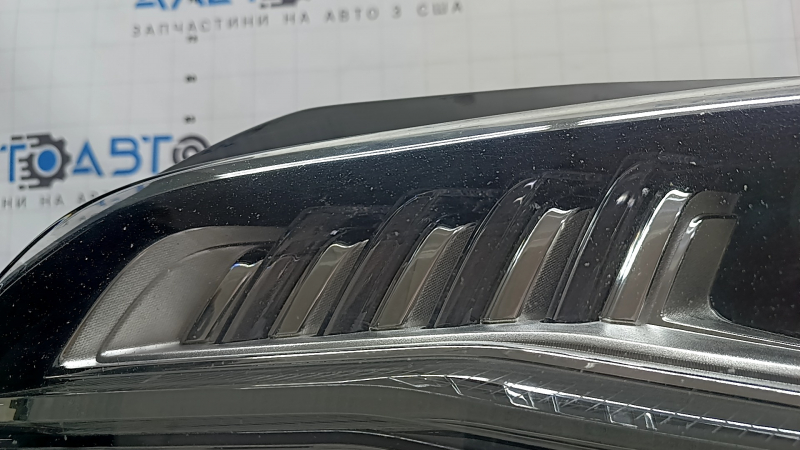 Фара передняя левая в сборе Lincoln MKZ 17-19 level 7, LED тип 2, сколы, под полировку, паутинка