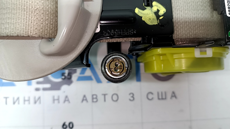 Пасажирський ремінь безпеки з піропатроном Kia Sorento 21-26 HEV, PHEV сірий, під хімчистку