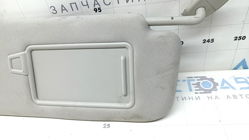 Козирок правий Kia Sorento 21-24 HEV, PHEV сірий під панораму, без гачка, під хімчистку