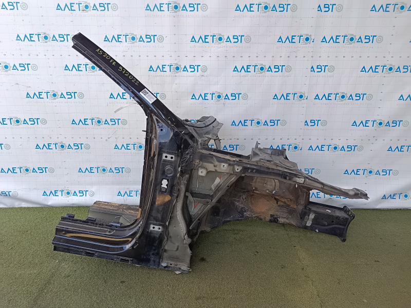 Четверть передняя правая Audi A5 F5 18-25 5D отпилена, черная, тычка