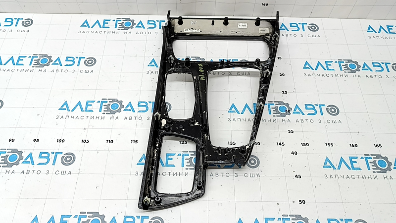 Накладка центральной консоли верхняя BMW 5 F10 11-16 АКПП под дерево ясень braun, без накладок, царапины