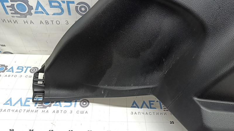 Обшивка арки правая Nissan Rogue 17-20 черная, под 2 ряда, с накладками с заглушками, царапины, под химчистку