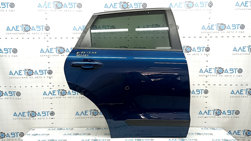 Дверь в сборе задняя правая Kia Niro 17-22 тонировка, синий C3U, царапина, тычка