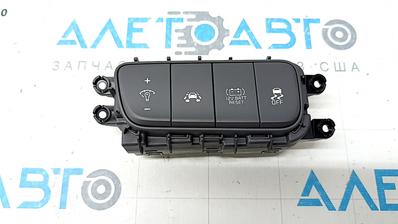 Блок кнопок передней панели Kia Niro 17-19 HEV серые с удержанием полосы, сбросом батареи и отключением стабилизации