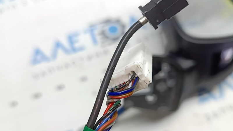 Зеркало боковое левое в сборе Nissan Ariya 23-26 9+1 пинов, черное, подогрев, BSM, камера, Empower+, царапины