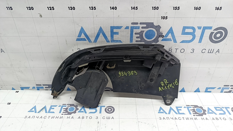 Заглушка глушника права Honda Accord 18-22 EXL, touring з хромом, подряпини, кріплення тріснуте